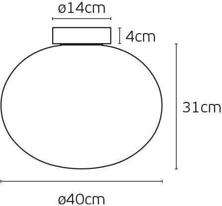 VK Lighting Πλαφονιέρα 40εκ. LED VK Lighting Πλαφονιέρα 40εκ. LED