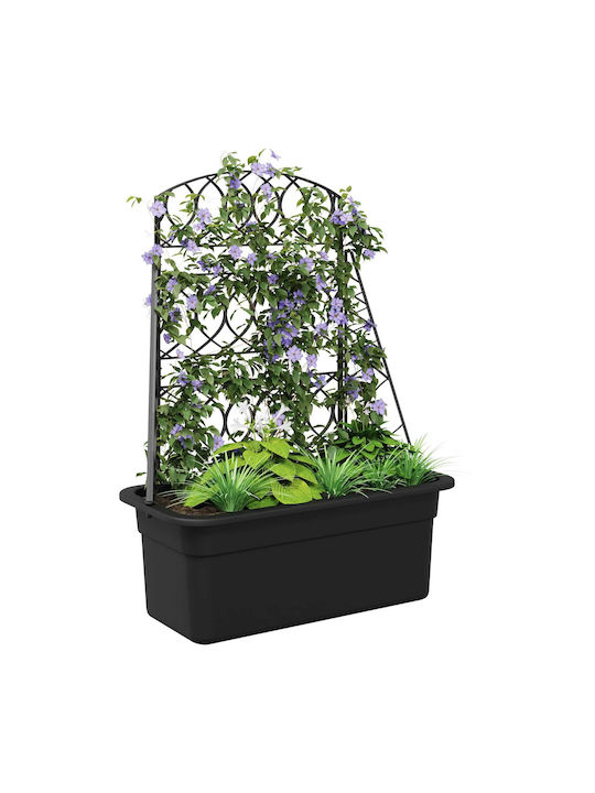 Garden Trellis in Grey Plastic 58x29x78cm