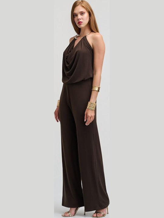 Women's One-piece Jumpsuit Brown