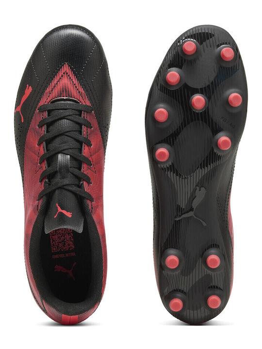 PUMA FG/AG Football Shoes with Cleats Red