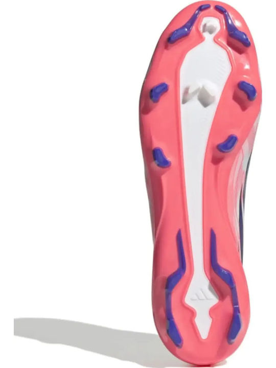 adidas F50 Hyperfast League Mid FG Ποδοσφαιρικά Παπούτσια με Τάπες Λευκά adidas F50 Hyperfast League Mid FG Ποδοσφαιρικά Παπούτσια με Τάπες Λευκά