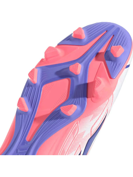 adidas F50 Hyperfast Club Mid FG Football Shoes with White Cleats