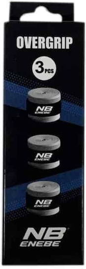 Enebe Smooth Overgrip Padel Със Опаковка 1 Брой Черен 2 Броя Бял