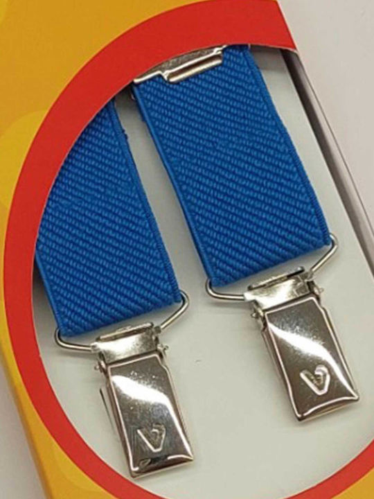 Victoria Kids Suspenders in Blue Colour with 3 Clips