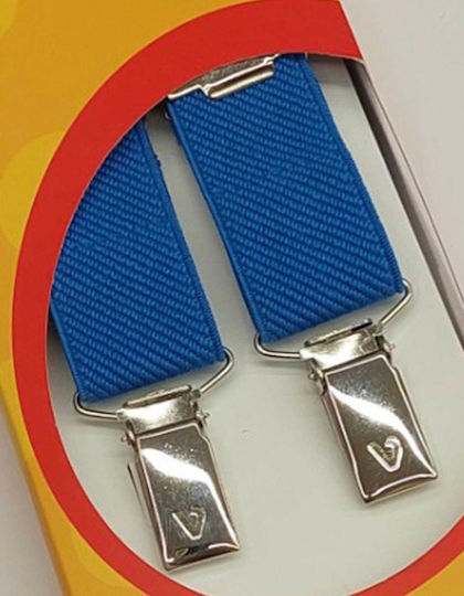 Victoria Παιδικές Τιράντες σε Μπλε Χρώμα με 3 Κλιπ