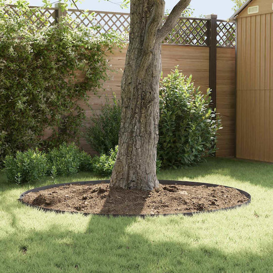 vidaXL Metallische Gartenhecke in Schwarz Farbe 30 Stücke