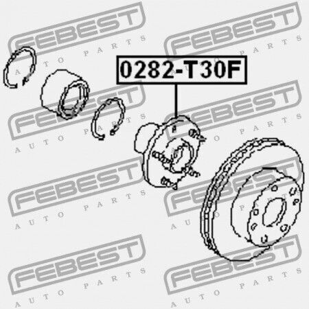 Nissan X-trail T30 Μπροστινή Πλήμνη 2004.03-2006.12 Ca 40202-2y010