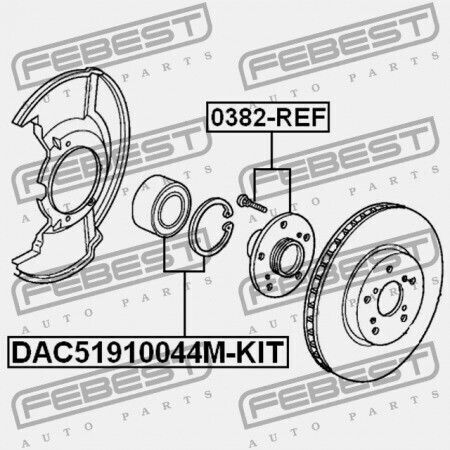 Ρουλεμάν Μπροστινής Πλήμνης Honda Cr-v Re7 2008-2011 Eu 44300-sww-e01