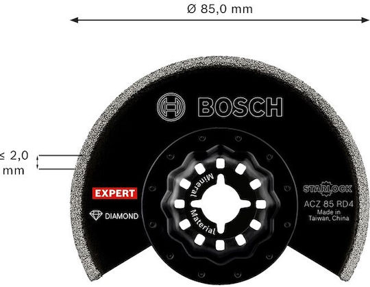 Λάμα Expert Acz 85 Rd4 Grout Segment Blade 85mm #2608902057