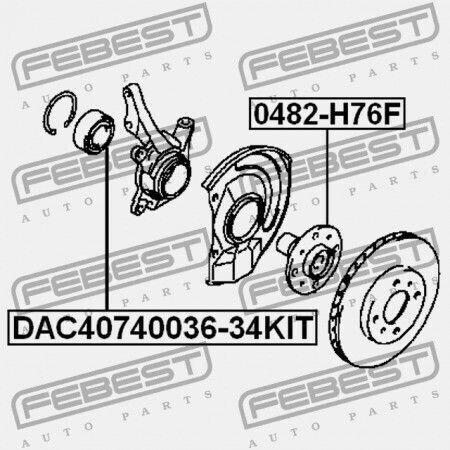 Rulmenți De Butuc Față Mitsubishi Lancer Mirage Cj-cp 1995.08-2000.08 Jpn Mr449797