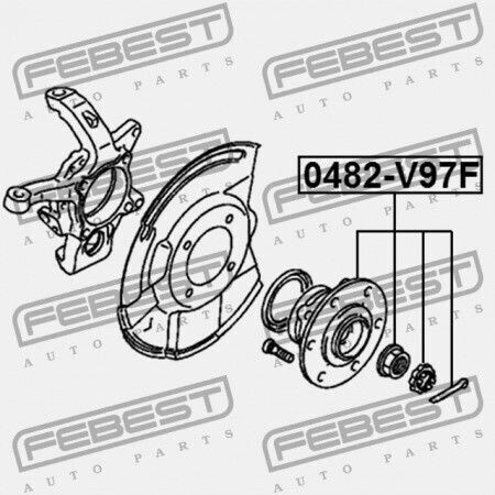 Mitsubishi Pajero Monterolong V90 Front Hub 2006.08 G Xp 3880a015