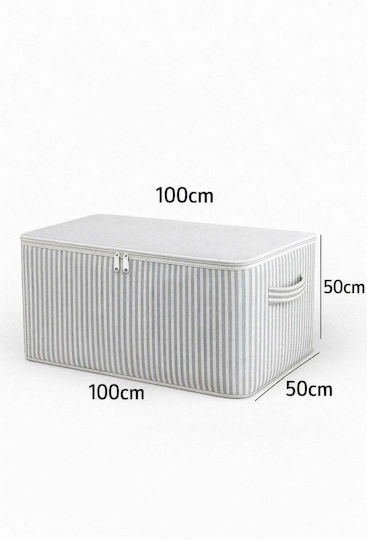 SteweHome Storage Case for Blanket/Duvet in Grey Colour 100x50cm 2pcs