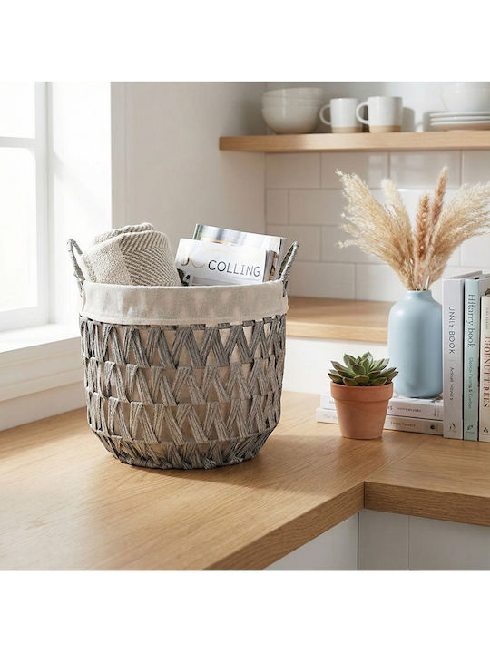 SteweHome Fabric Multicolour Storage Basket 30x28x30cm