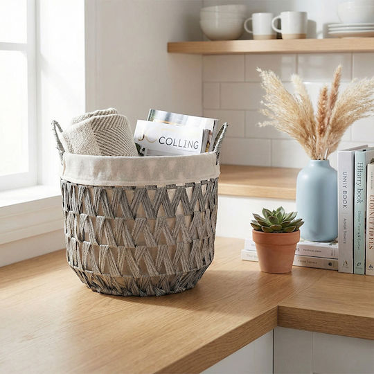 SteweHome Fabric Multicolour Storage Basket 30x28x30cm