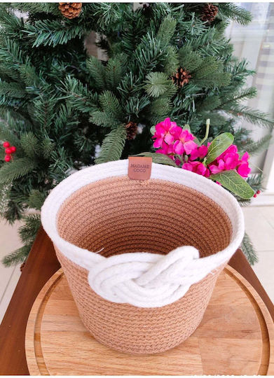 SteweHome Coș De Depozitare Din Țesătură Bej 21x19cm