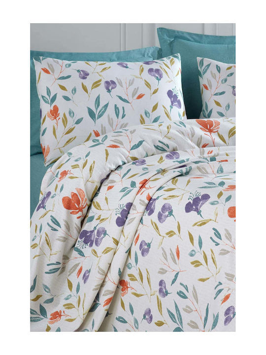 SteweHome Pique Double Blanket 200x230cm Purple