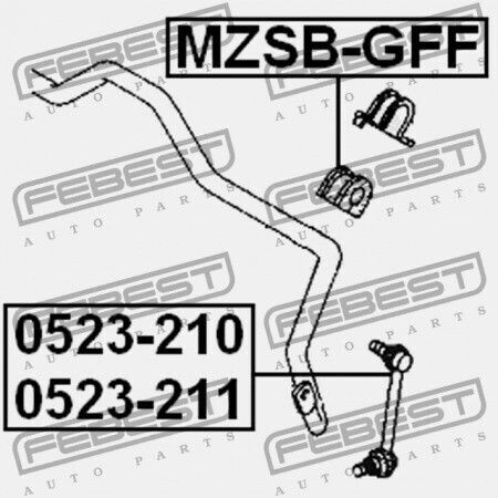 Rechter Vorderer Stabilisatorlink Mazda CX-7 Er 2007-2009 Eu Ga2a-34-150a