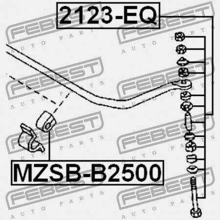 Bieleta Bara Stabilizatoare Ford Vânător Et 2006-2009 Eu 3754149