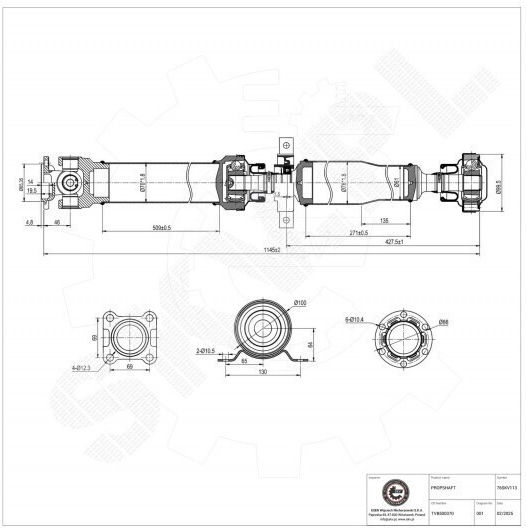 Arbore De Transmisie Pentru Range Rover Sport I Tvb500370