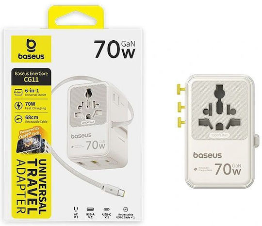 Baseus Steckdosenadapter von Universal zu Universal