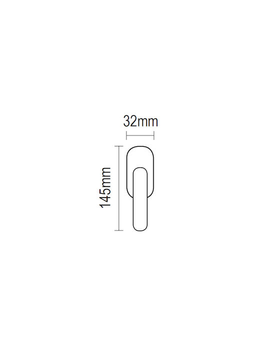 Viometale Window Latch Pair Black 08.1141