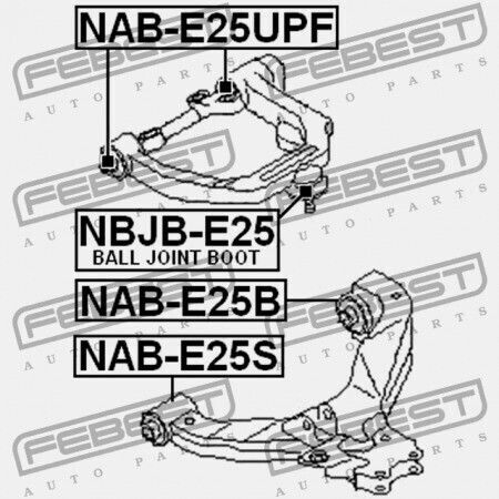 Febest Kniendstange Für Nissan Urvan E25 2001.04-2012.06 Jp 54500-vw000