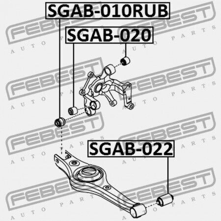 Bolt Rear Control Arm Ssang Yong New Actyon Korando C 2010-2013 4581334000