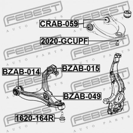 Inel Frontal Superior Braț Control Jeep Grand Cherokee Iv Wk2 2010 68217808ab