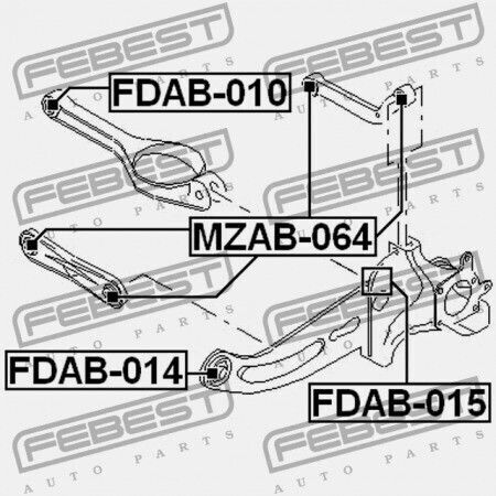 Δακτύλιος Οπίσθιου Βραχίονα Ελέγχου Ford Mondeo Ge 2000-2007 Eu 1202267
