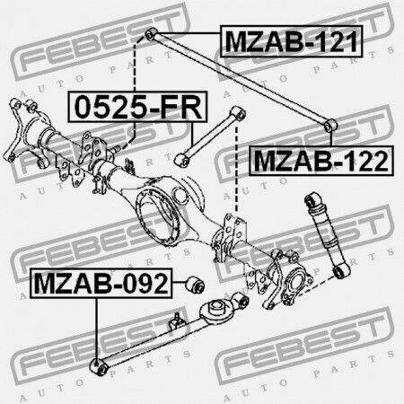 Inel Braț Control Spate Braț Transversal Control Mazda Bongo Friendee Sg 1995-2001 Jp S10h-28-650