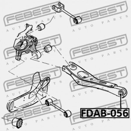 Rear Control Arm Bolt Ford Explorer 2002-2011 Can 6L2Z-5A649-AE
