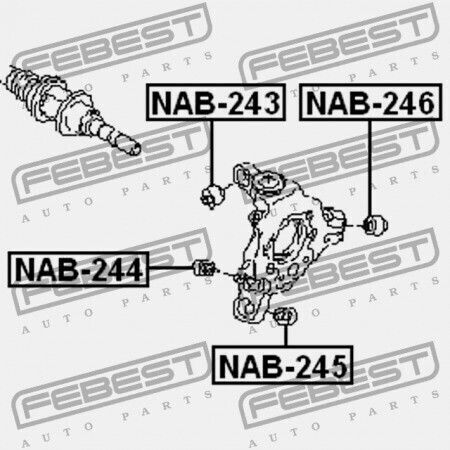 Cuplaj Articulații Spate Nissan 350z Z33 2002.06-2008.10 Us 55152-ar000