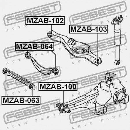 Δακτύλιος Οπίσθιου Βραχίονα Ελέγχου Mazda Cx-7 Er 2007-2009 Eu Eh46-28-200