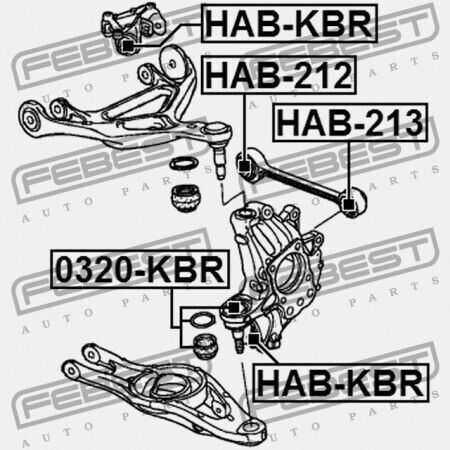 Rear Joint Bearing Honda Legend 4d Kb1 2007-2008 Jp 52210-sja-010