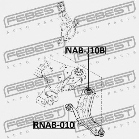 Inel Frontal Braț Control Față Renault Kangoo 2008 8200586570