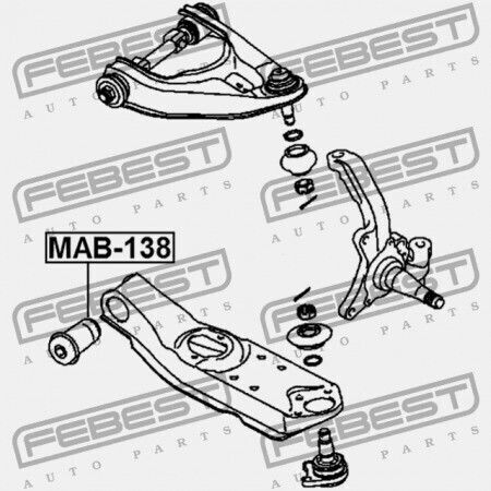 Преден Пръстен На Долния Рамене Контрол Mitsubishi L200 K60 70 1996.01-2007.12 G Xp Mmth Mr132039
