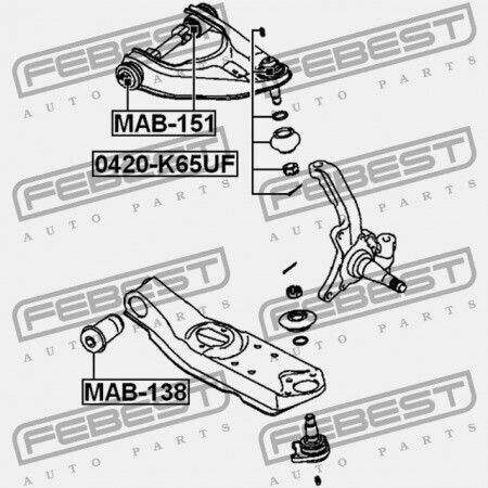 Преден Пръстен На Горен Рамо За Управление Mitsubishi L200 K60 70 1996.01-2007.12 G Xp Mmth Mr241024