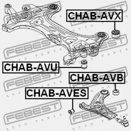 Febest Vorderachse Kontrolle Arm Hintere Scheibe Chevrolet Aveo Sedan 2004-2006 Mex 96535088
