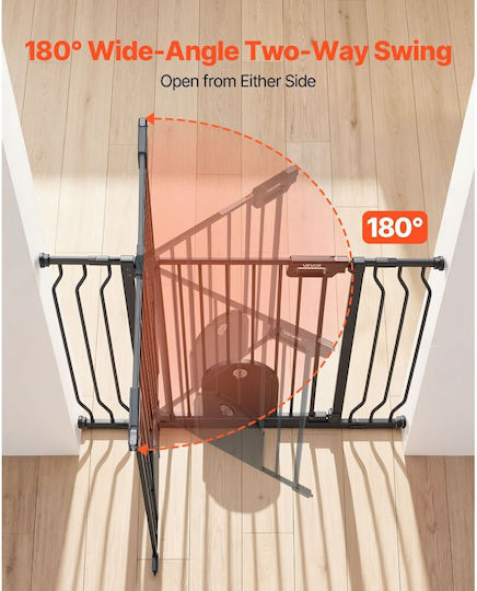 Vevor Metal Security Door in Black Colour 75cm