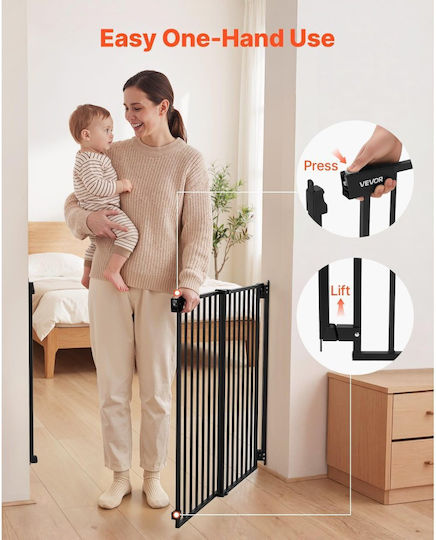 Vevor Metal Security Door in Black Colour