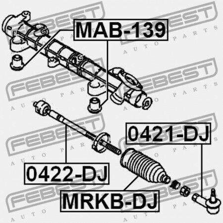 Steering Rod Mitsubishi Galant Dj1 3a 2003.11 Mexico Mmna 4422a004