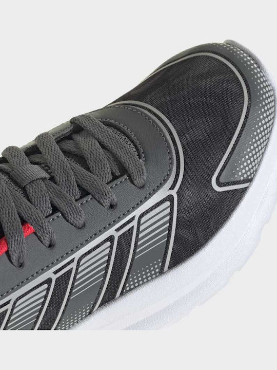 Tensaur Run 4.0 Kinder Sportschuhe Laufen mit Schnürsenkeln Graue
