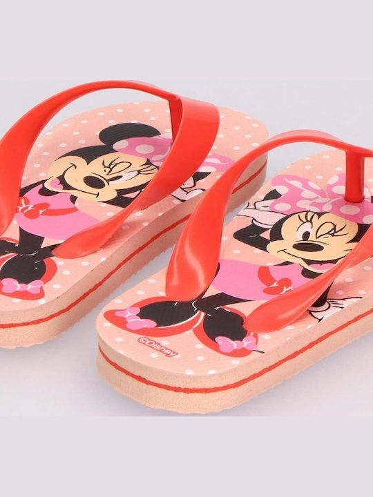 Παιδικές Σαγιονάρες Flip Flops Minnie Κοραλί Minnie