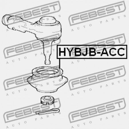 Λαστιχένιο Άκρο Τιμονιού Hyundai Accent 00 1999 Gen 56828-22000