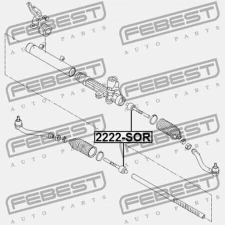 Ράβδος Τιμονιού Kia Sorento Xm 2009-2015 57724-2p000
