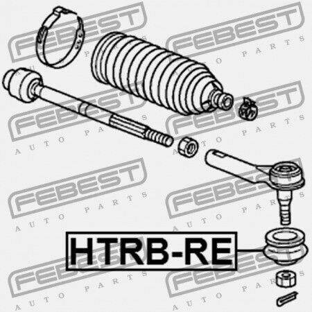 Καουτσούκ Άκρου Τιμονιού Honda Stream Almas Rn1 2001-2006 Jp 52362-s30-003