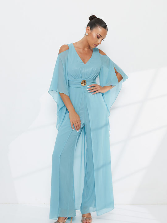 Women's Light Blue Jumpsuit