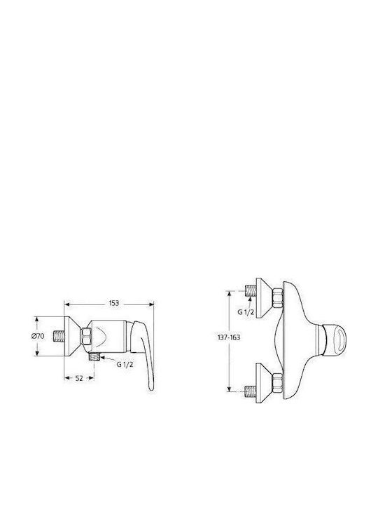 Ideal Standard Mischbatterie für Badewanne Silber