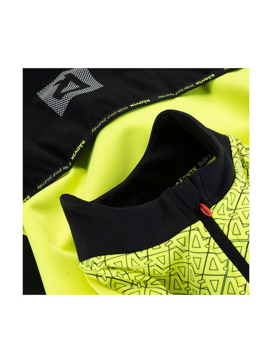 Radvik Herren Fahrrad-Windbreaker-Jacken Langarm Schwarz
