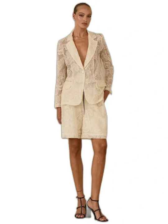 Souvenir Women's Beige Blazer